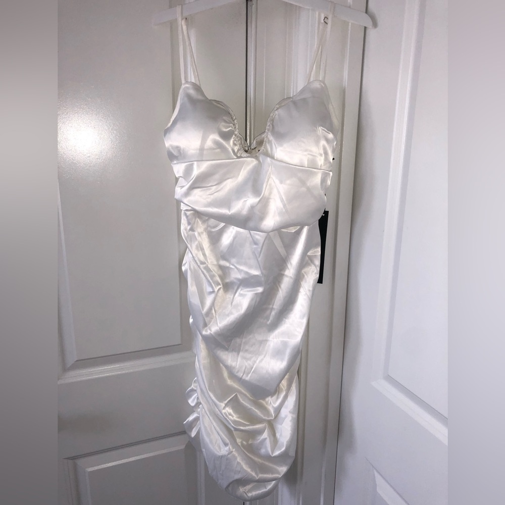 NWT Mad For Love Ruched Dress